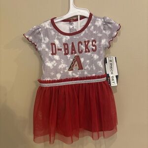 Baby Girls 18mos 2pc Arizona Diamondbacks Dress NWT